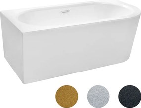 Besco Akrylátová voľne stojaca vaňa Avita A-Line Glam G CC/SP 150x75 (160x75, 170x75), s prepadom BESCO-Typ výpuste: Alcaplast Click-Clack so štrbino…
