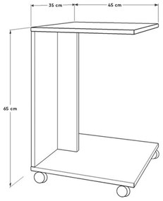 Odkladací stolík Still Walnut