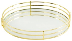 Ozdobný tanier PATI 30 x 5 cm zlatý