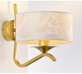 Jupiter 2111 - Nástenné svietidlo KASZMIR 1xE27/15W/230V biela/zlatá/mramorový dekor