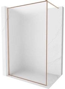 Mexen Kioto-F, sprchová zástena s rámom 110 x 202 cm, 8 mm sklo námraza, profil medená matná, 800-110-104-65-30