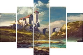 Obraz - Stredoveký hrad (150x105 cm)