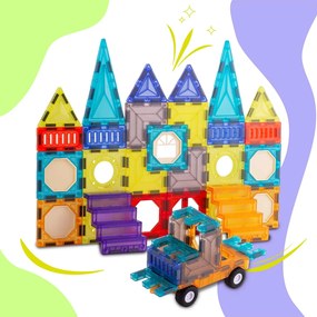 Vzdelávacie stavebné magnetické bloky 71 ks RK-782 Ricokids