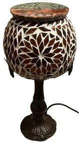 Turecká lampa Tiffany štýl RUBY Branches - burner 37*15