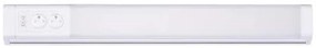 Solight LED kuchynské svietidlo, 2x zásuvka, vypínač, 10W, 4100K, 51cm