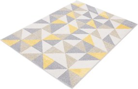Koberec Agnella Funky Top Super Trojuholníky svetlosivý