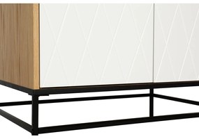 Biela šatníková skriňa Woodman Mia