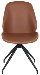 Koňakovohnedé jedálenské stoličky v súprave 2 ks Monte – House Nordic