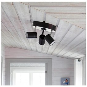 ByRydens 4200710-4002 - Bodové svietidlo CORRECT 3xGU10/7W/230V čierna