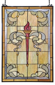 Nástenná dekorácia secesná vitráž