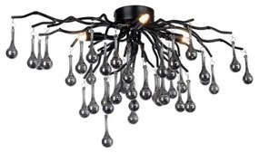 Paul Neuhaus 8090-18 - Prisadený luster ICICLE 4xG9/40W/230V 30x60 cm čierna