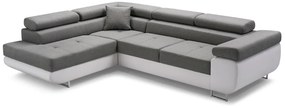 Rohová rozkladacia sedačka ALFA, 273x70/85x203, sioux 1115/lux 6, ľavý roh