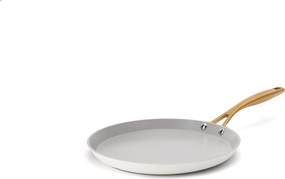 Elmich Nepriľnavá keramická panvica na palacinky Zen Ø 26 cm – krémovozlatá