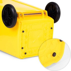 MULTISTORE Sada 4 odpadkových košov 4x120L, modrý zelený žltý čierný - gumové kolieska