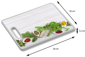 Doska na krájanie Herbs, kombinácia farieb, 38x30 cm