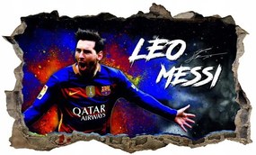 Nálepka na stenu 3D Lionel Messi 47x77 cm