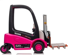 LEAN CARS Batériový vysokozdvižný vozík XMX638 ružový