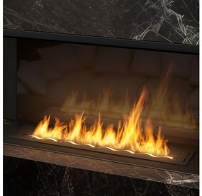 InFire - Vstavaný BIO krb 7,5x100 cm 6kW čierna