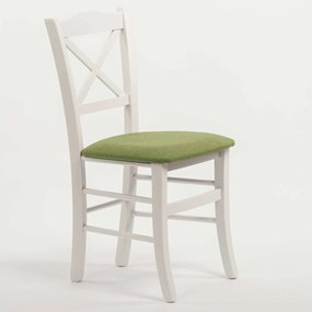 Stima Stolička CLAYTON s čalúneným sedákom Vyberte odtieň ->: Biela, Vyberte látku ->: LUX Cappuccino 24