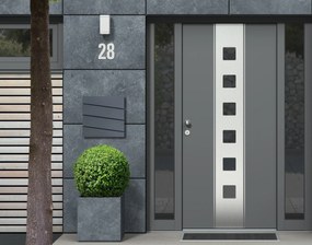 ModernHome Poštová schránka, pozinkovaná oceľ, antracit