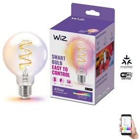 WiZ LED RGBW Stmievateľná žiarovka G95 E27/6,3W/230V 2200-6500K Wi-Fi - WiZ WI0131