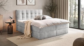XXXLutz AMERICKÁ POSTEĽ, 140/200 cm, svetlosivá Boxxx - Online Only spálne - 002444002611