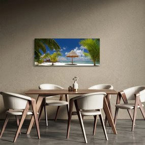 Obraz - Pláž s bielym pieskom (120x50 cm)