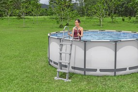 LEAN Záhradný okrúhly rámový bazén 427 x 122 cm