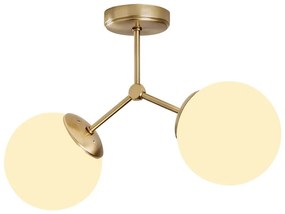 Stropné svietidlo v bielo-zlatej farbe Opviq lights Damar