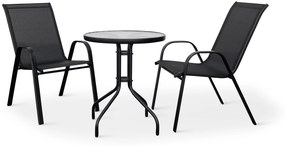 Balkónový set Capri 60 cm + 2x kovová stolička Ramada