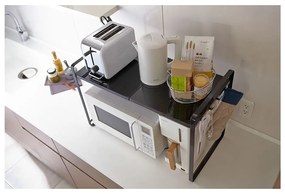 Čierna nastaviteľná kuchynská polica YAMAZAKI Tower