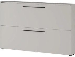 Sivobéžová závesná výklopná skrinka na topánky Utah - Germania