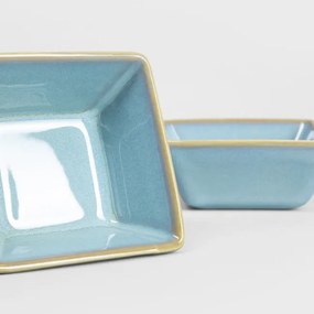 Sada dekoračných misiek OKINAWA tyrkysových 743061 (4 ks)