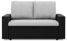 Dvojmiestna pohovka LUNA rozkladacia, sivá / čierna