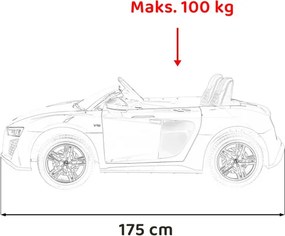 Elektrické autíčko Audi Spyder R8 LIFT modré