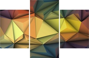 Obraz - Polygonálna 3D abstrakcia (90x60 cm)