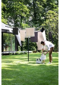 Antracitový vonkajší sušiak na bielizeň 50 m Topspinner – Brabantia