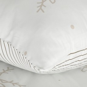 VIANOČNÉ SATÉNOVÉ OBLIEČKY BOSQUE 160X200 CM, 2 KS 70X80 CM VZOROVANÉ