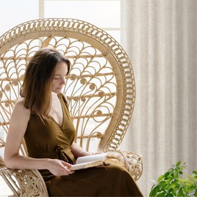 ZÁVES NA KRÚŽKOCH BLANKA 140X250 CM BÉŽOVÁ