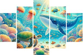 Obraz - Svet pod hladinou (150x105 cm)