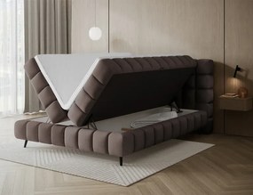 Kontinentálna posteľ Sabrina 140x200, hnědá (tonall 22)