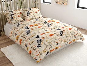 Mikroplyšové obliečky PAPAVA krémové Rozmer obliečky: 70 x 90 cm | 140 x 200 cm