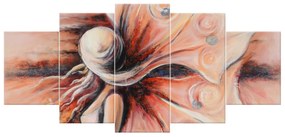 Gario Ručne maľovaný obraz Tajomná neznáma - 5 dielny Rozmery: 100 x 70 cm