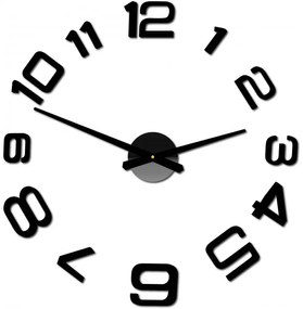 Moderné nalepovacie nástenné hodiny | 3D hodiny 12S053-Wanduhr HEU-