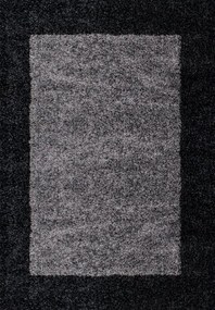 Ayyildiz, Kusový koberec Life Shaggy 1503 anthracit, 60x110, šedá, obývacia izba