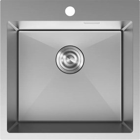 Mexen Solix, 1-komorový nerezový drez 500 x 500 mm, brúsená oceľ, 6407501000-01