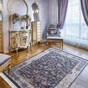 Koberec Exkluzívny Qum Silk 10 modrý