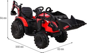 Ramiz Traktor s prívesom 720-T červený