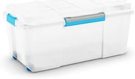 KIS Scuba box L biely, 74 l, modré zatváranie