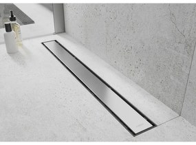 Mexen Flat ABS, sprchový odtokový žľab 2v1 90 cm, brúsená oceľ, 1069090